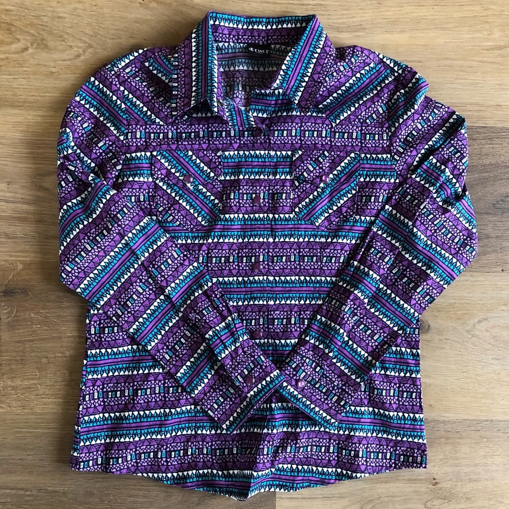 Cruel Girls pearl snap shirt